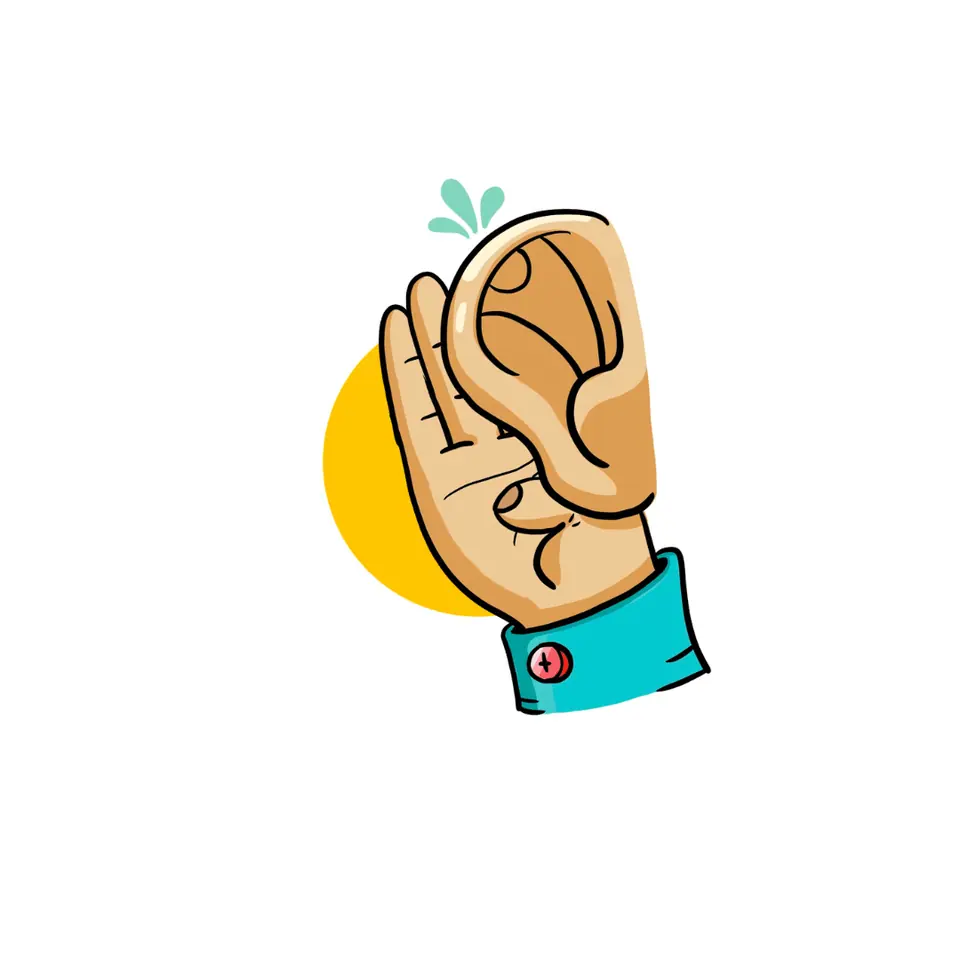 The first, step of the visual strategist's process is to listen close and listen good. Active listening reveals key ideas, takeaways, and action items.