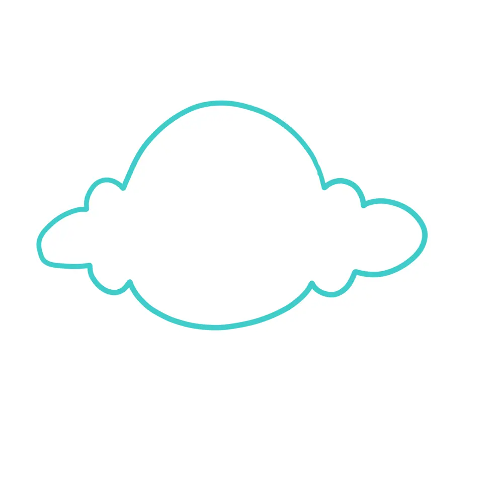 Cloud icon representing digital and virtual presentation drawing tools.