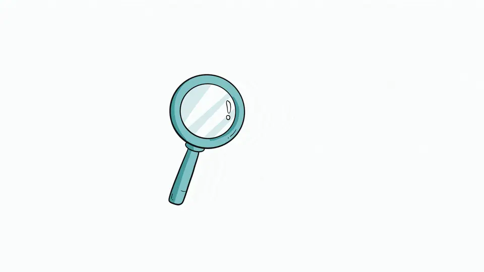 Reflection magnifying glass.