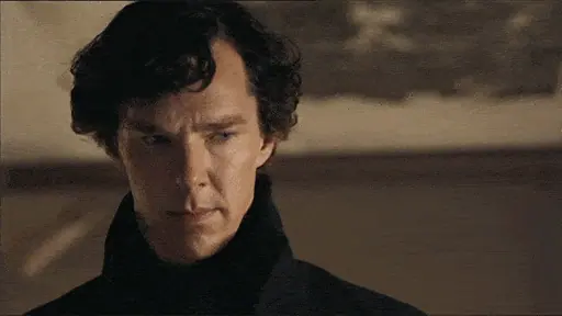 Sherlock character using a mind palace, a classic visual mnemonic memory technique.
