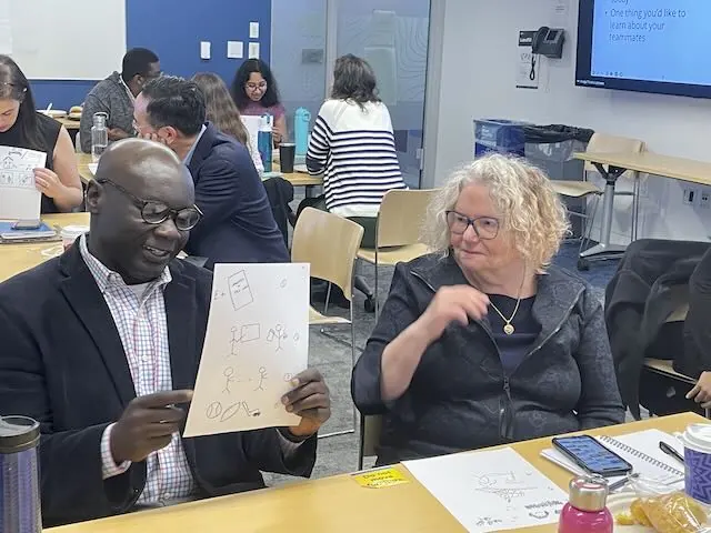 NYU GPH attendees create and share their own visual bios to ignite understanding and collaboration with each other.