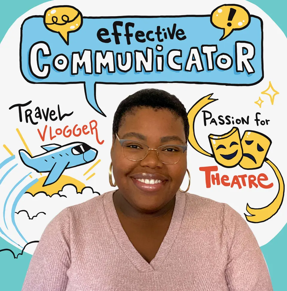 LaJoyce, Project Manager at ImageThink, in an illustrated portrait